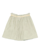 Gonna per bambina Louise Misha verde con dettagli arricciati - Rubino Kids