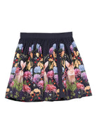Gonna per bambina Molo blu con stampa floreale - Rubino Kids
