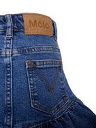 Gonna per bambina Molo denim Bridget con orlo increspato e tasche posteriori - Rubino Kids