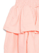 Gonna per bambina Molo rosa con design a balze - Rubino Kids