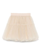 Gonna per bambina Monnalisa beige con design a strati - Rubino Kids