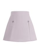 Gonna per bambina Monnalisa bianca con strass - Rubino Kids