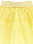 Gonna per bambina Monnalisa gialla con design a strati - Rubino Kids