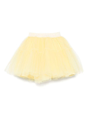 Gonna per bambina Monnalisa giallo in tulle