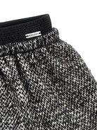 Gonna per bambina Monnalisa nero con orlo sfrangiato - Rubino Kids