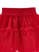 Gonna per bambina Monnalisa rossa con tulle - Rubino Kids