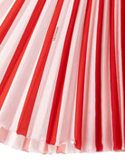 Gonna per bambina Monnalisa rossa plissettata con ricamo logo - Rubino Kids