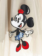 Gonna per bambina Monnalisa x Disney beige con stampa Minnie Mouse - Rubino Kids