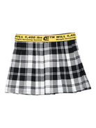 Gonna per bambina Off - White Kids bianco e nero con motivo a quadri - Rubino Kids