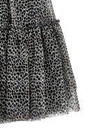 Gonna per bambina Philosophy Di Lorenzo Serafini Kids animalier con strati di ruches - Rubino Kids