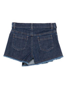 Gonna per bambina Philosophy di Lorenzo Serafini Kids denim con design a portafoglio - Rubino Kids