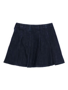 Gonna per bambina Polo Ralph Lauren Kids blu con logo ricamato - Rubino Kids