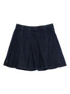 Gonna per bambina Polo Ralph Lauren Kids blu con logo ricamato - Rubino Kids