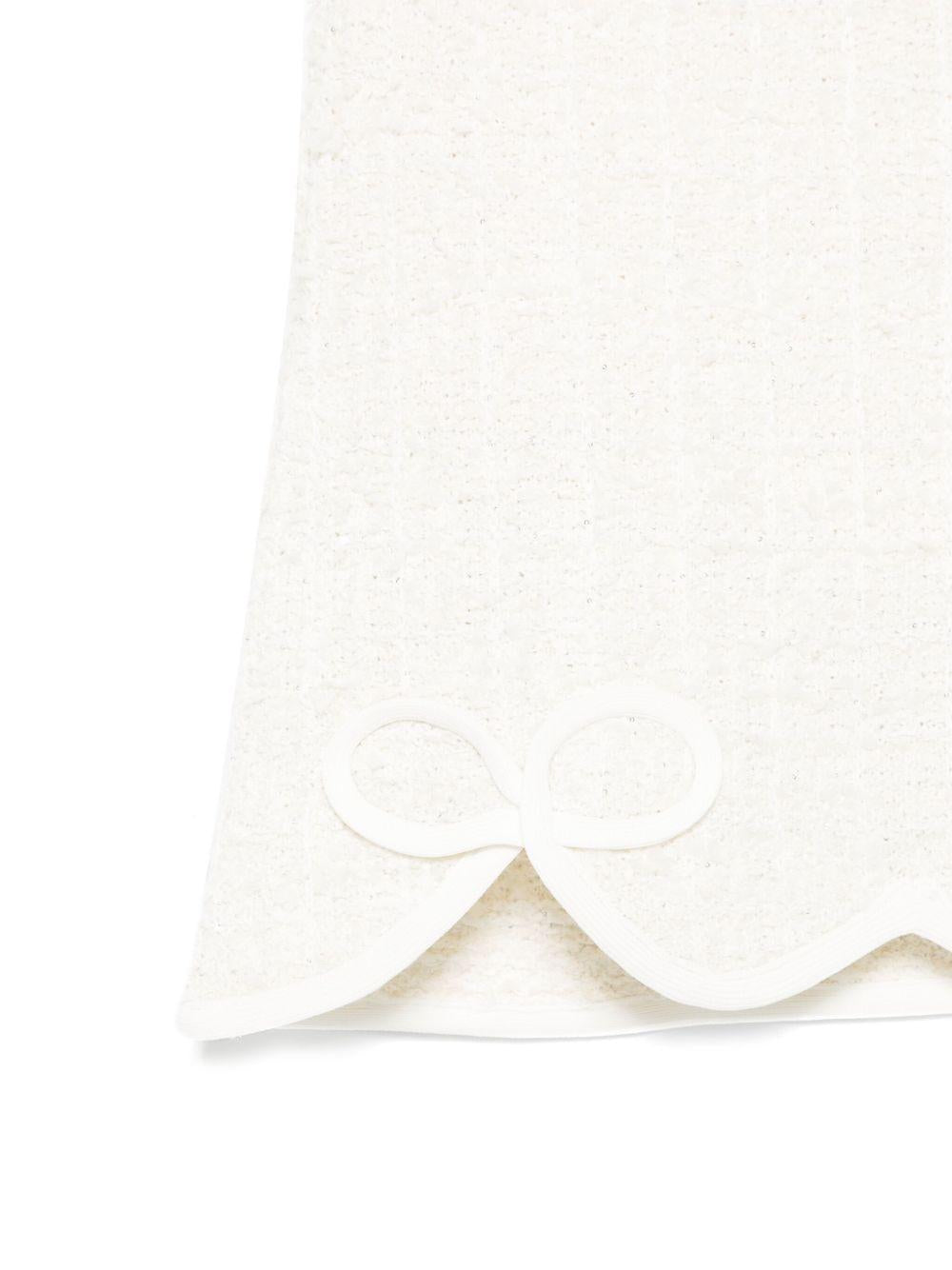 Gonna per bambina Self - Portraits Kids bianca con fiocco - Rubino Kids