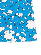Gonna per bambina Stella McCartney Kids azzurro a coste con stampa - Rubino Kids