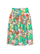 Gonna per bambina Stella McCartney Kids verde con stampa grafica - Rubino Kids