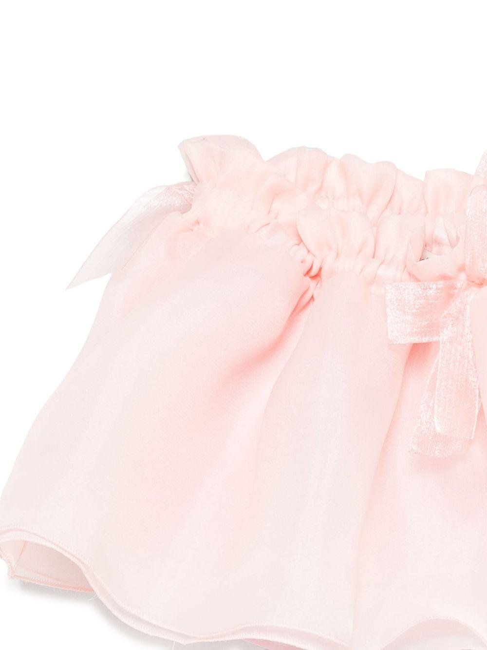 Gonna per neonata A'lapage rosa in organza - Rubino Kids