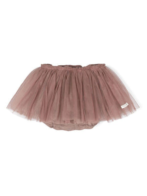 Donsje Rieta gray/purple tulle skirt for baby girls