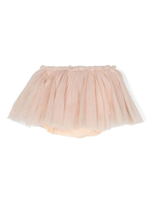 Donsje Rieta Baby Girl Skirt in Pink with Tulle Mesh