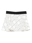 Gonna per neonata Elisabetta Franchi La Mia Bambina bianco con stampa monogramma - Rubino Kids