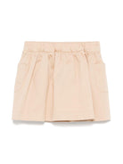 Gonna per neonata Fendi Kids beige con stampa monogramma FF in vita - Rubino Kids