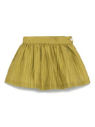 Gonna per neonata La Stupenderia verde plissettata - Rubino Kids