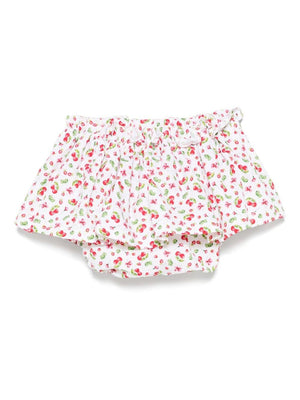 Gonna per neonata Mariella Ferrari bianco a fiori