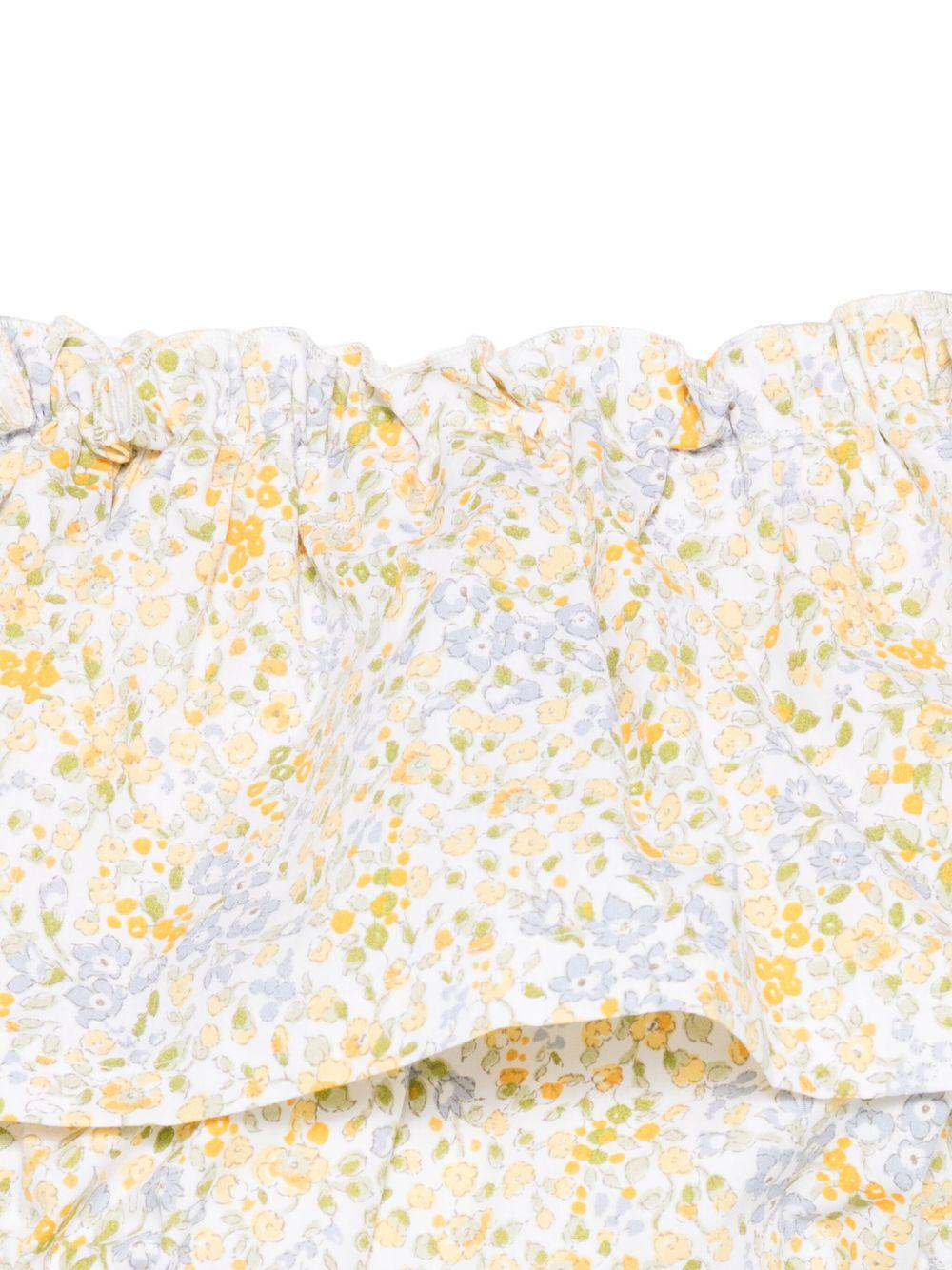 Gonna per neonata Mariella Ferrari giallo a fiori - Rubino Kids