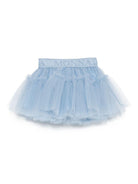Gonna per neonata Monnalisa azzurra in tulle arricciata - Rubino Kids