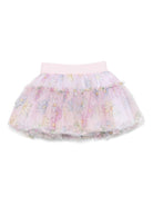 Gonna per neonata Monnalisa rosa a fiori - Rubino Kids