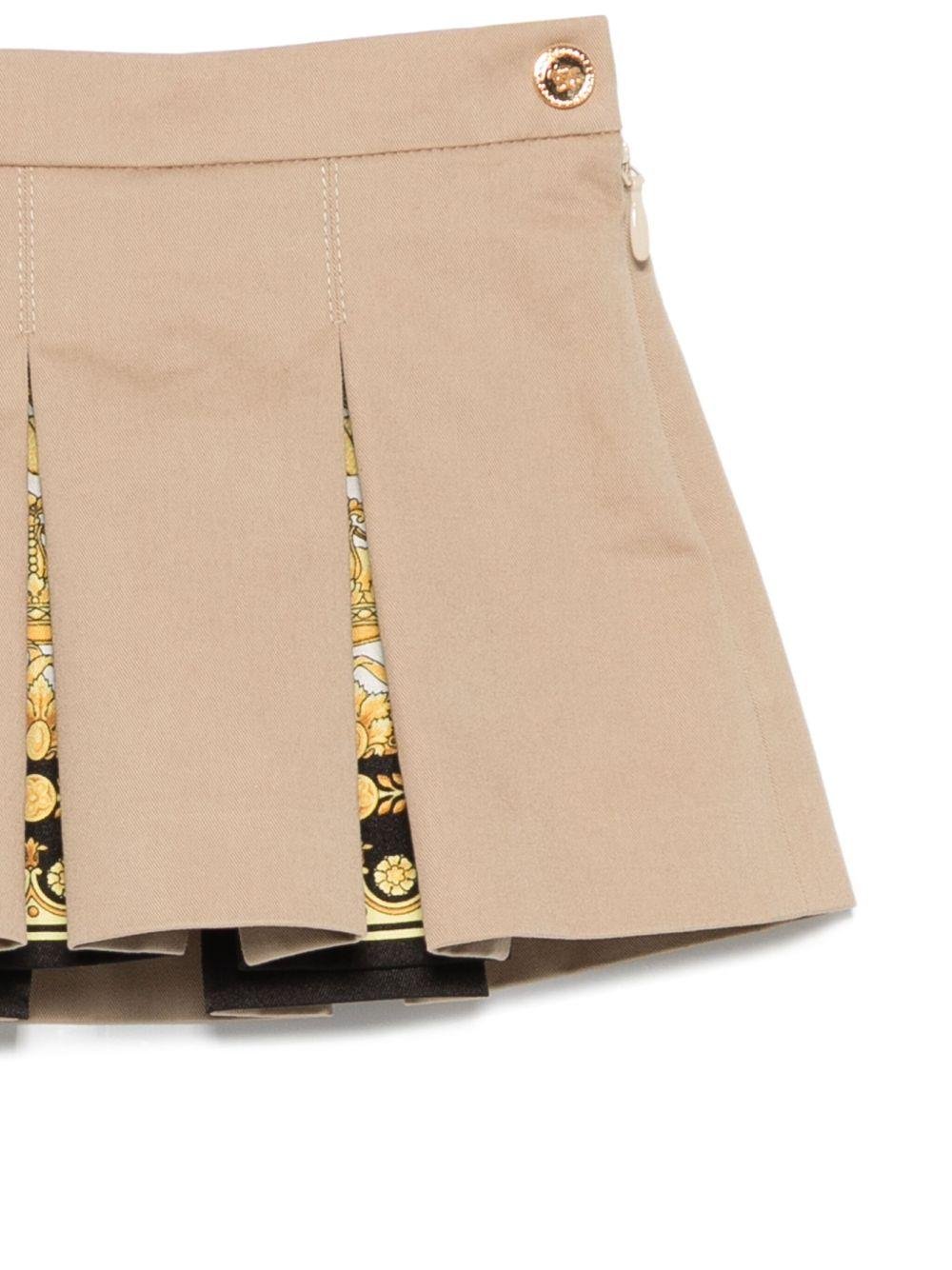 Gonna per neonata Versace Kids beige plissettata - Rubino Kids