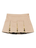 Gonna per neonata Versace Kids beige plissettata - Rubino Kids