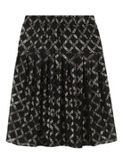 Gonna plissettata per bambina Michael Kors Kids nero con stampa MK Empire - Rubino Kids