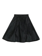 Gonna skater per bambina Elisabetta Franchi La Mia Bambina nera con design a trapezio - Rubino Kids