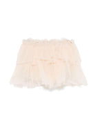 Gonna tutù bassa per neonata Donsje beige con elastico in vita - Rubino Kids