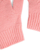 Guanti per bambina Bonpoint rosa in cashmere - Rubino Kids
