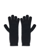 Guanti per bambina Monnalsa neri con dettagli fiocco - Rubino Kids