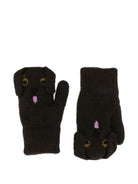 Guanti per bambini Molo marroni con disegno muso di cane - Rubino Kids