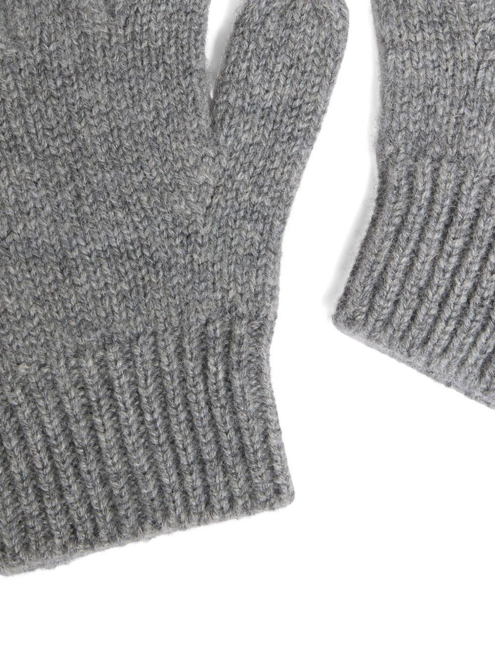 Guanti per bambino Bonpoint grigio in cashmere - Rubino Kids