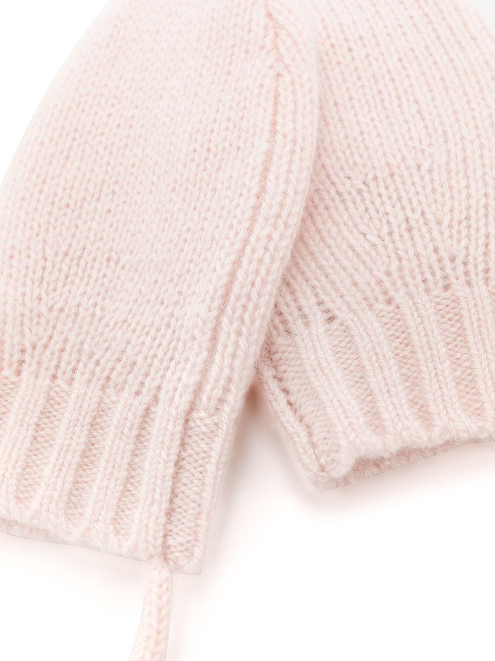 Guanti per neonata Bonpoint rosa a manopola - Rubino Kids