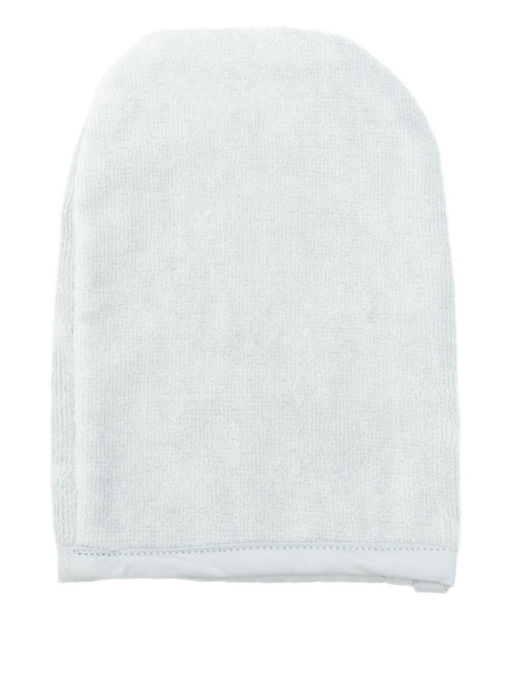 Guanto da bagno per neonati Avery Row azzurro in cotone biologico - Rubino Kids