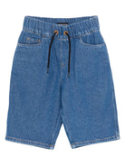 Shorts per bambino Emporio Armani Kids denim con chiusura con coulisse EB001264 AF21778 MB002 EMPORIO ARMANI KIDS 