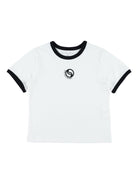 T-shirt per bambina Stella McCartney Kids bianca con dettagli del logo sul davanti TY8C61 Z0434 101 STELLA McCARTNEY KIDS 