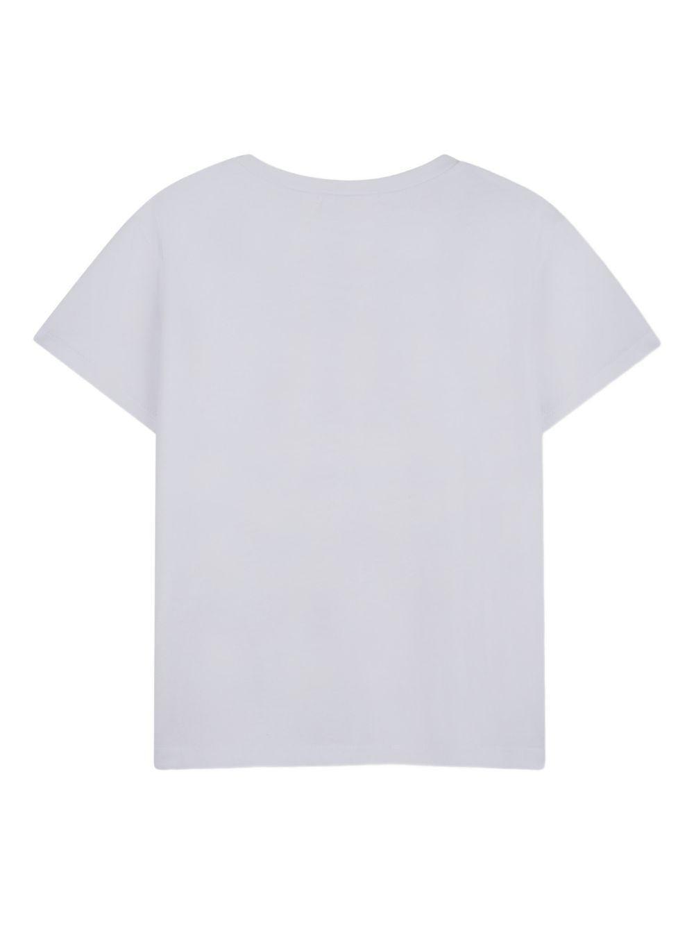 T-shirt per bambina Billieblush bianca con paillettes U21922 10P BILLIEBLUSH 