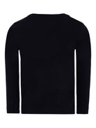 T-shirt per bambino Moschino Kids nero a maniche lunghe con stampa teddy HTO00JLAA10 60100 MOSCHINO KIDS 