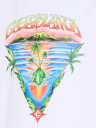 T-shirt per bambino Casablanca Kids bianca con stampa logo KSP26JTS03801 INNOCENCE TRIANGLE CASABLANCA KIDS 