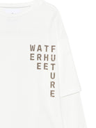 T-shirt per bambina Douuod Kids bianca con stampa grafica DY8P51 Z3708 101 DOUUOD 