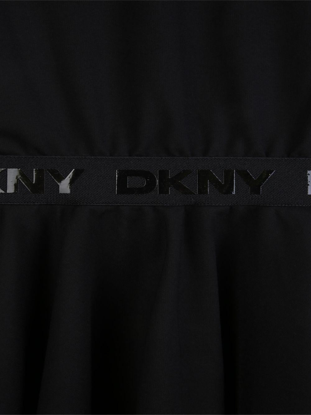 Abito per bambina  Dkny Kids nero a trapezio D62627 09B DKNY 