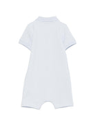 Tutina per neonato Boss Kids azzurra con dettaglio applicato J53033 771 BOSS KIDS 