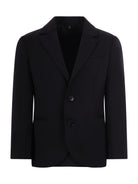 Blazer monopetto Emporio Armani Kids nero con revers classici 8N4G20 4N5IZ 0958 EMPORIO ARMANI KIDS 